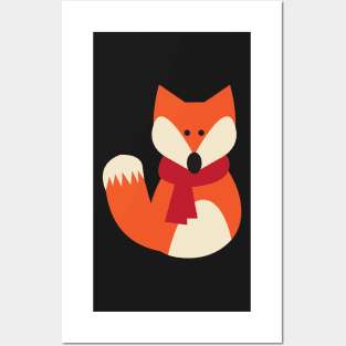 Cute Winter Fox Posters and Art